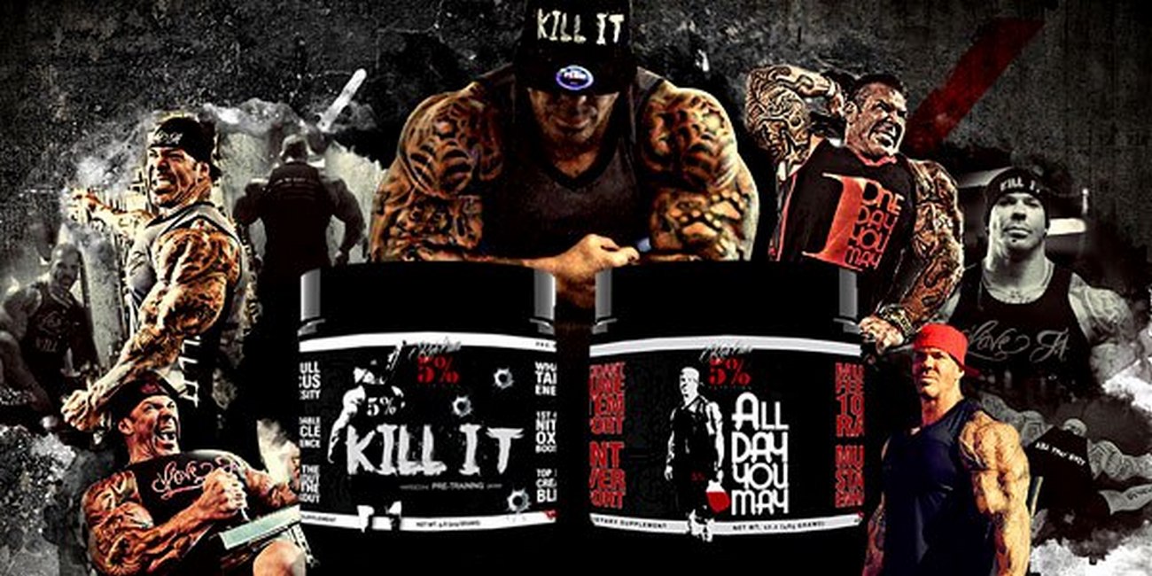 Rich Piana 5% NUTRITION - Kill it, all day you may!